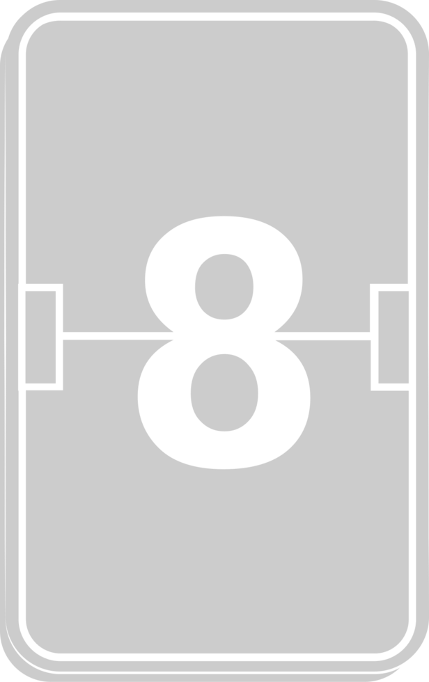 Number score 8 vector