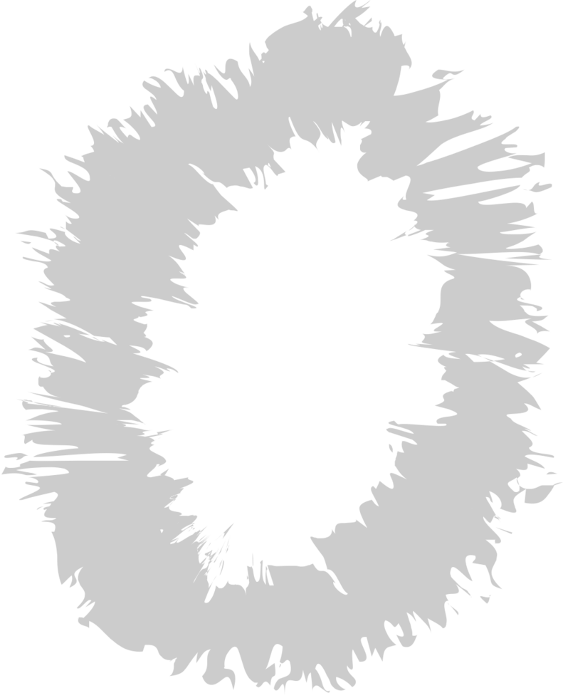 Number grunge chalk 0 vector