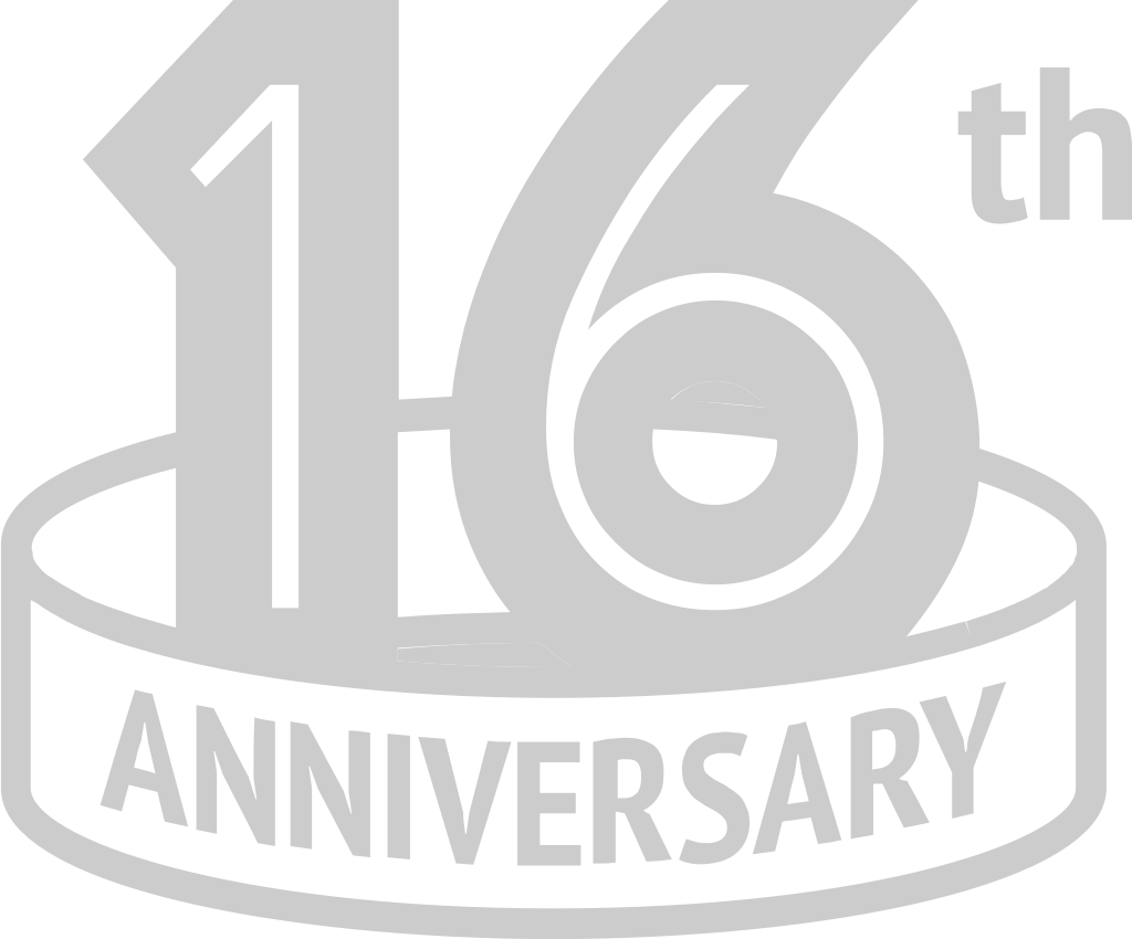 Number anniversary 16 vector