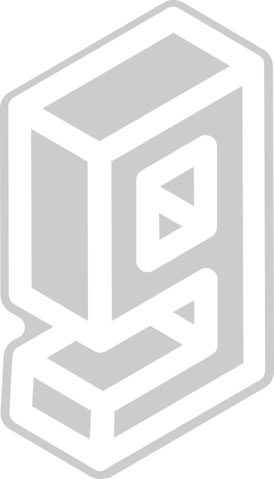 Number isometric 3d 9 vector