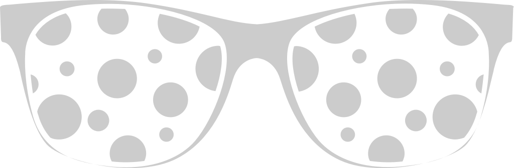 Sunglasses unique polka dot vector