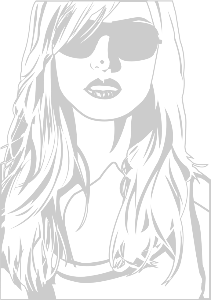 Sunglasses women vector