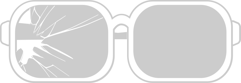 Sunglasses broken vector