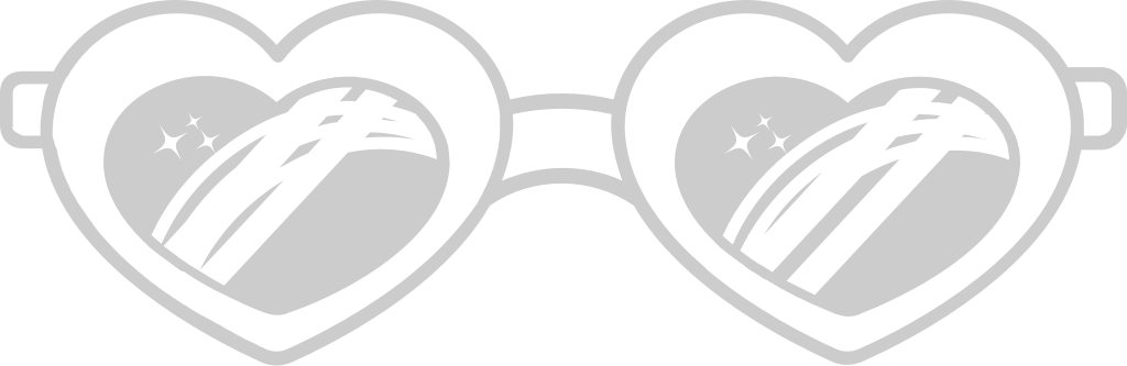 Sunglasses heart vector