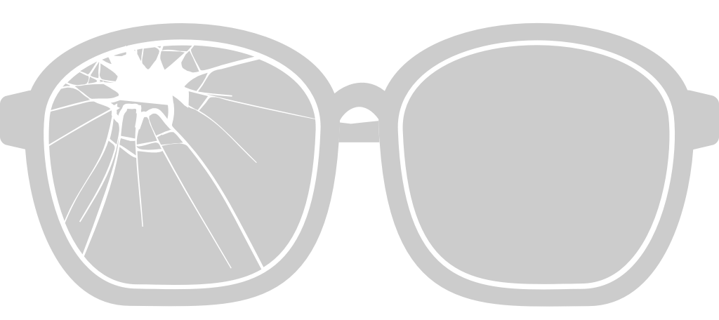 Sunglasses broken vector