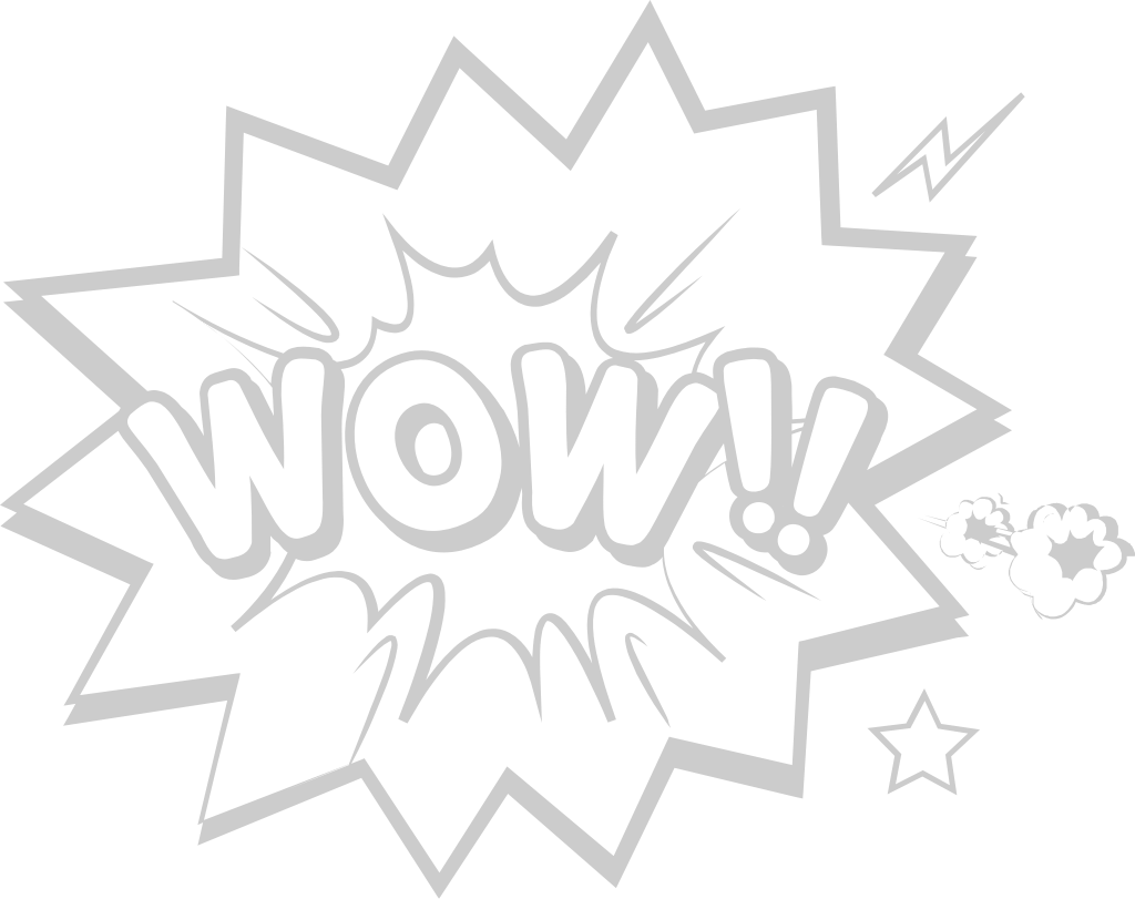 Comic speech wow vector