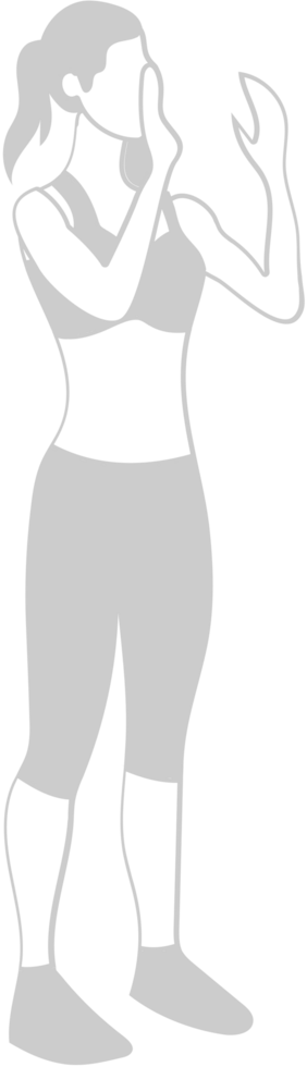 Workout female vector