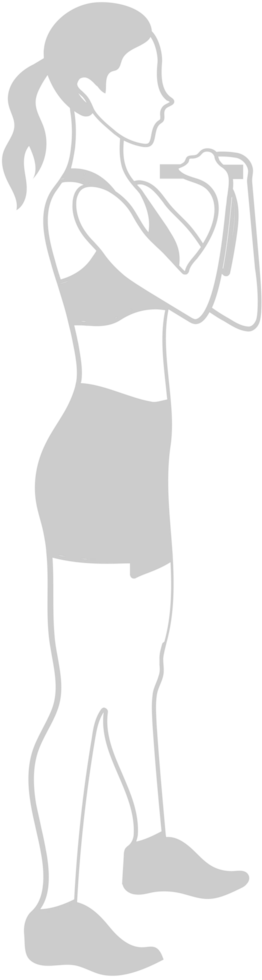 Workout female vector