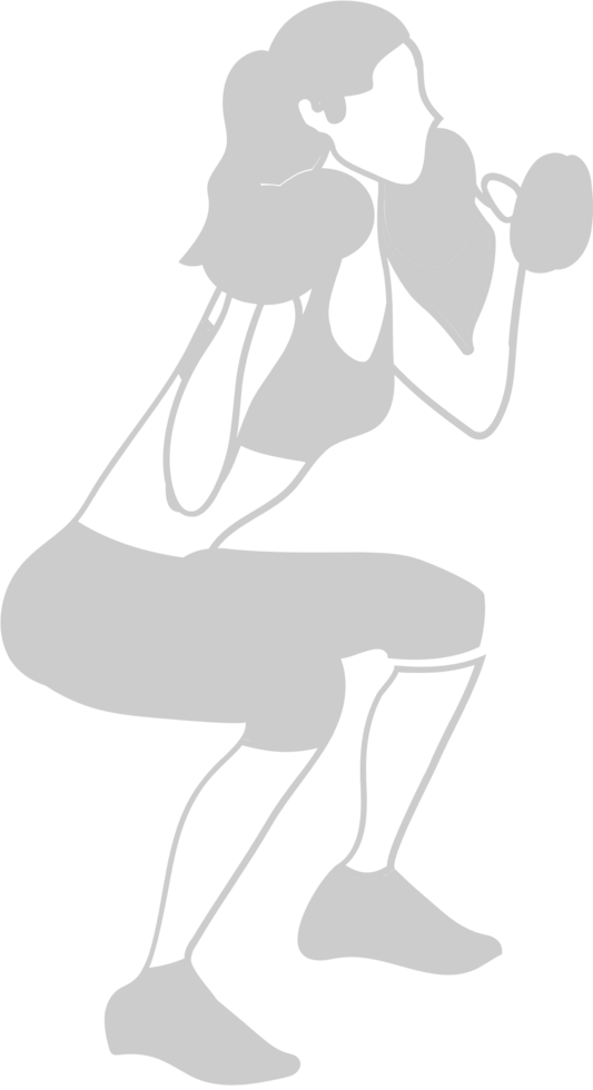 Workout female vector