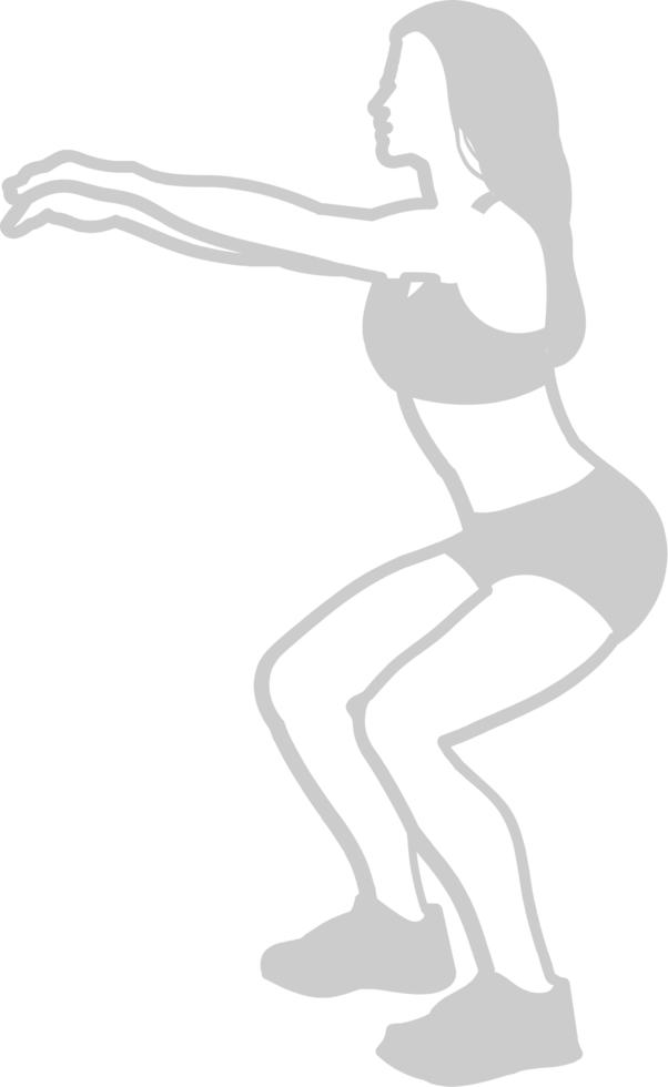 Workout female  vector