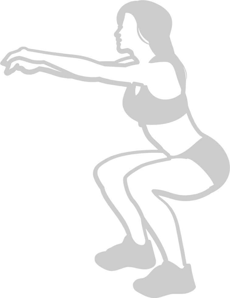 Workout female  vector