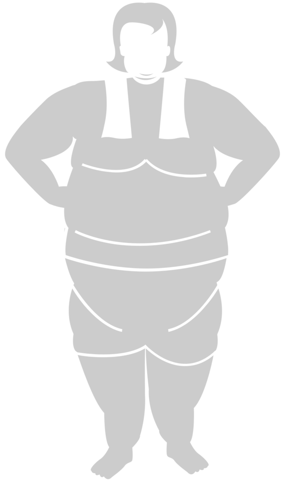 workout fat women vector