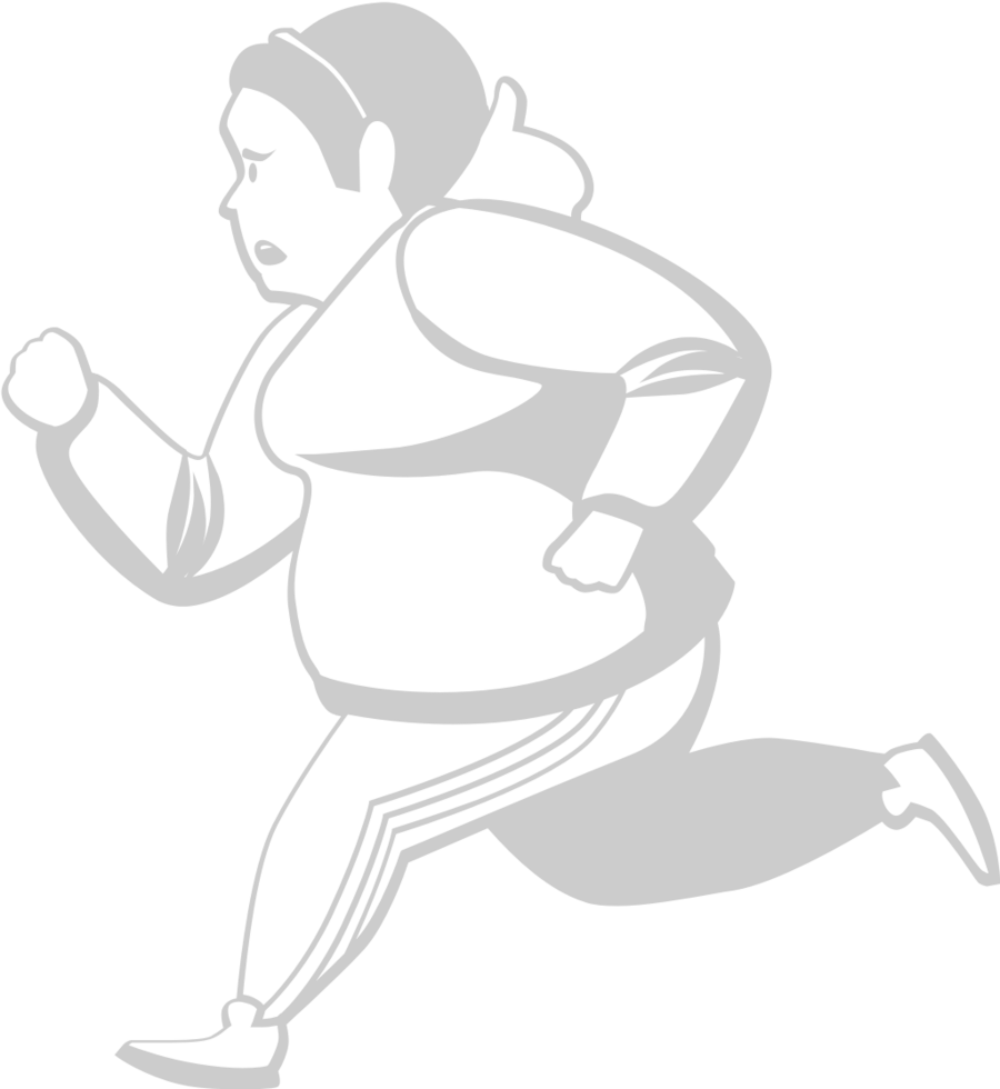 Workout jogging vector