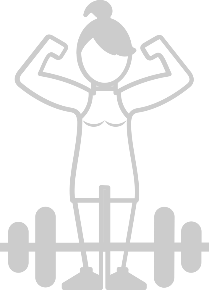 Workout female vector