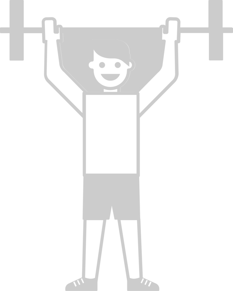 Workout lift dumbell vector