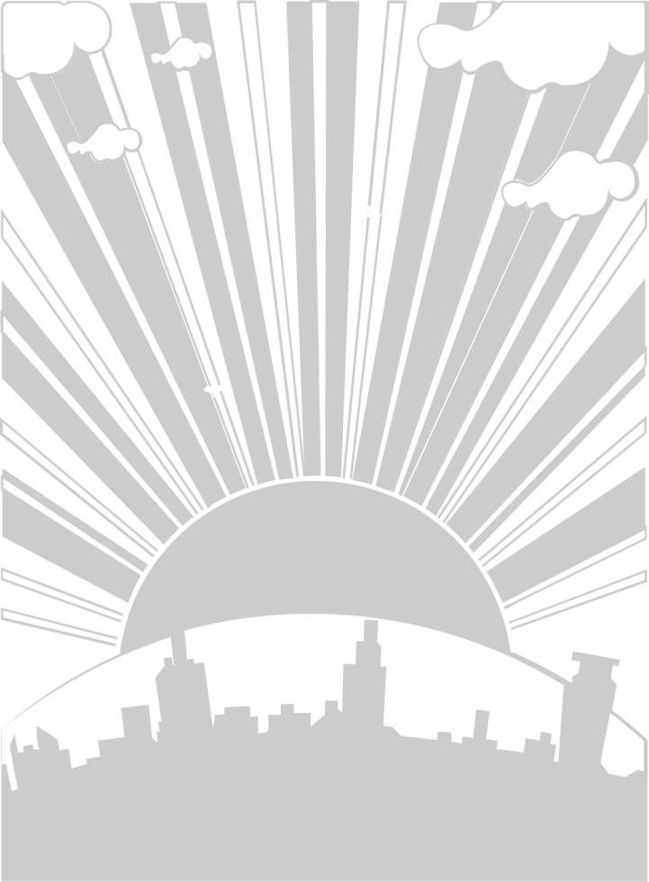 Sunset scenery  vector
