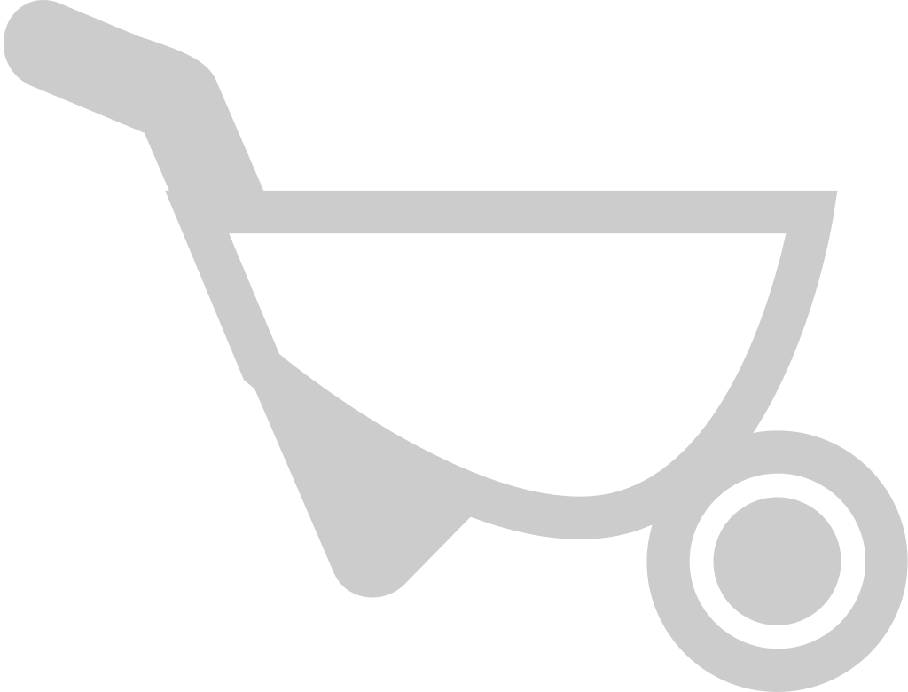 Farm tool wheel barrow vector