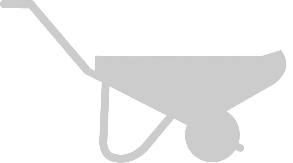 Farm tool wheel barrow vector