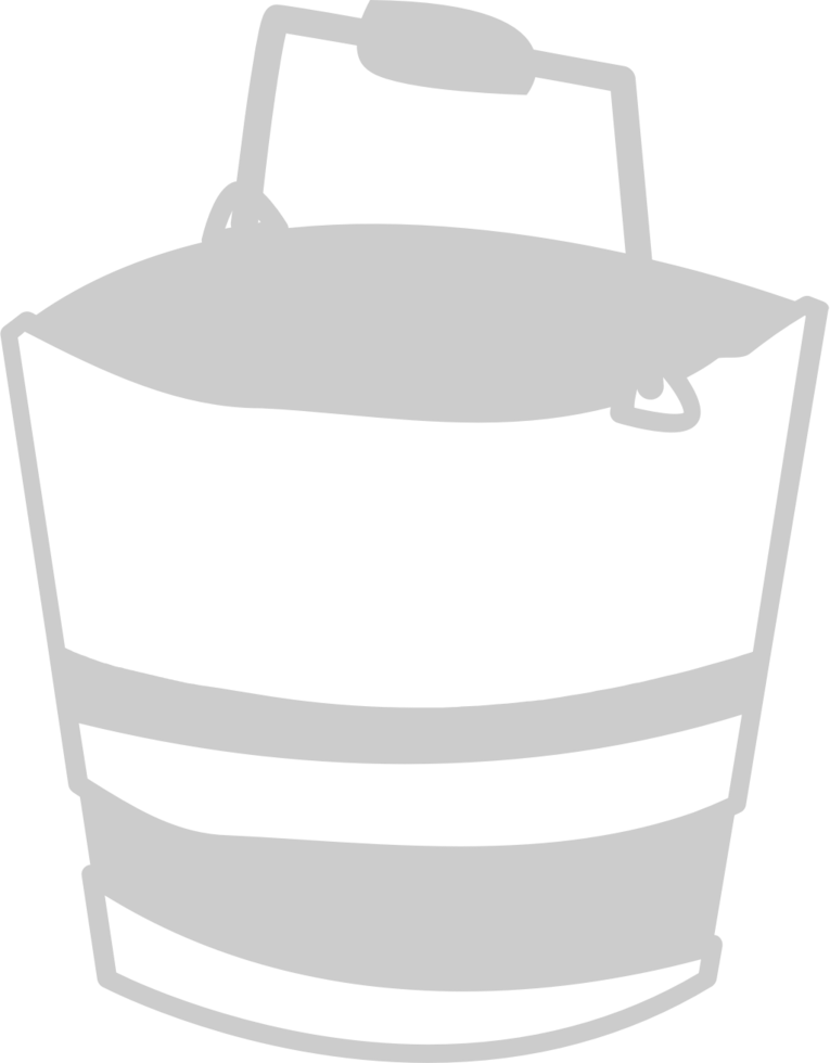 Farm tool bucket vector