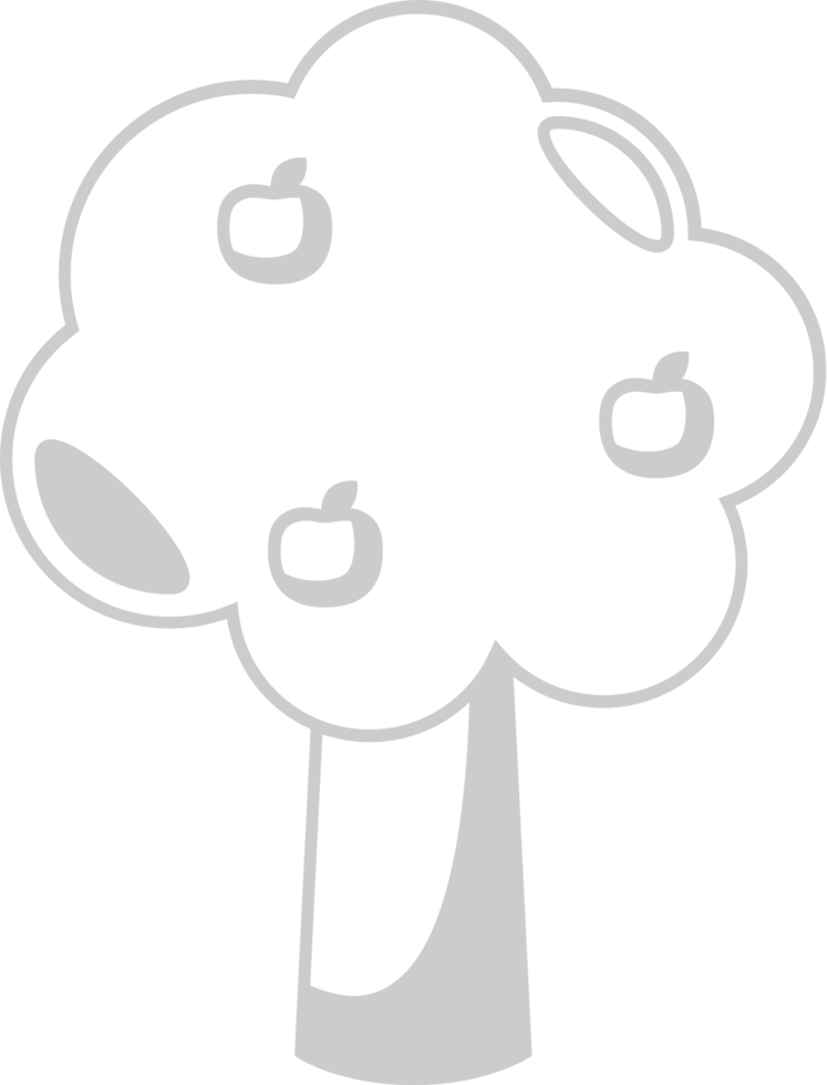 Farm tree vector