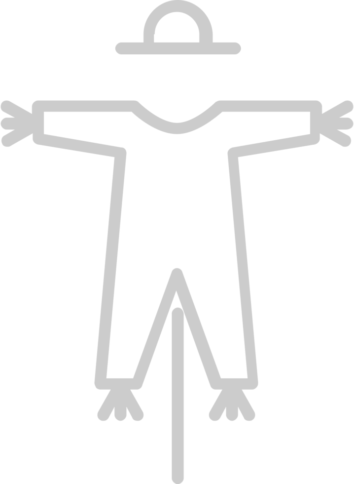 Farm scare crow vector