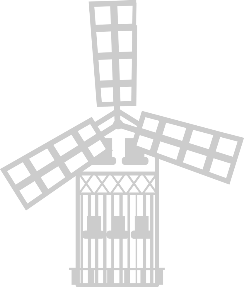 Farm windmill vector