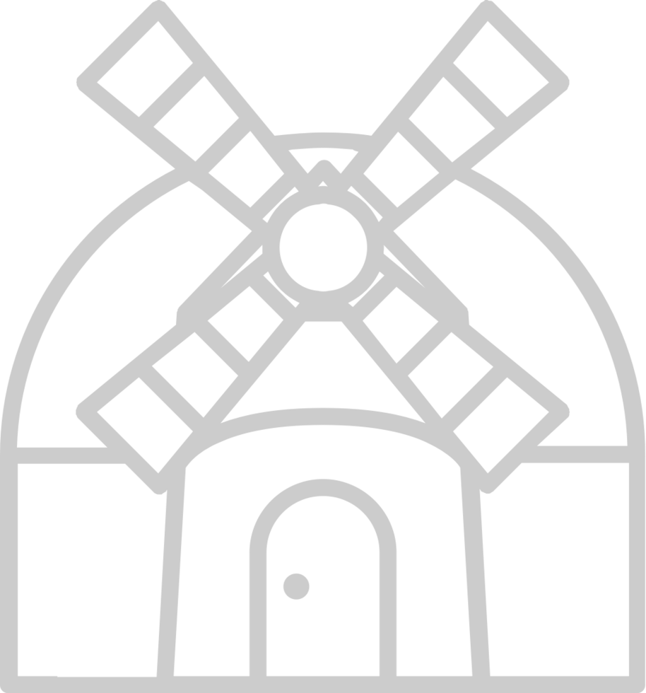 Farm windmill vector