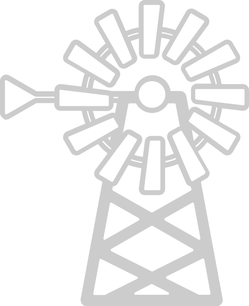Farm windmill vector