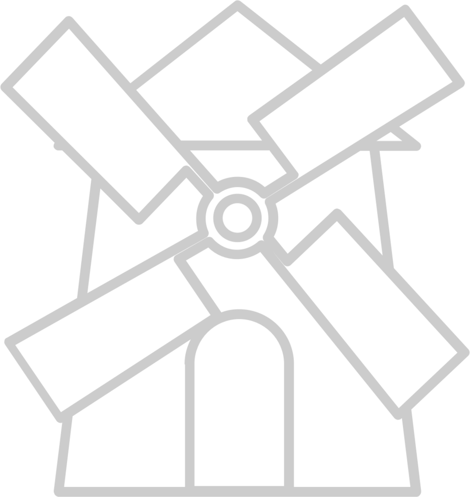 Farm windmill vector