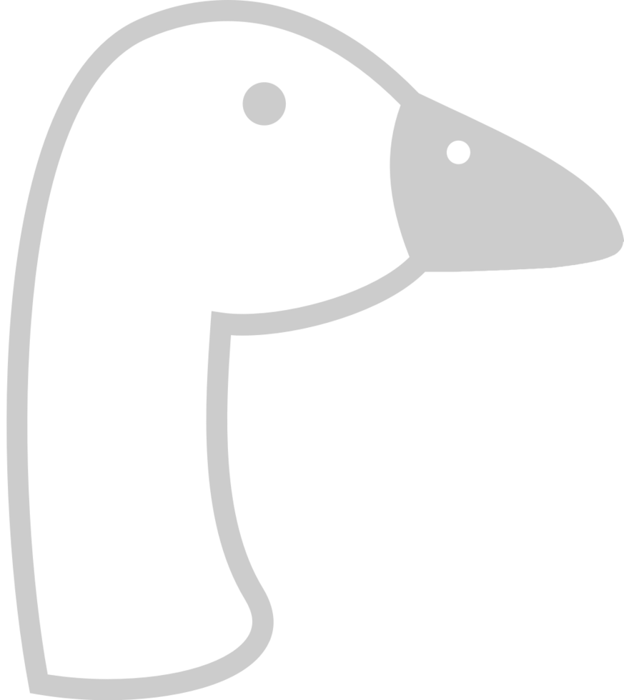 Farm animal goose vector