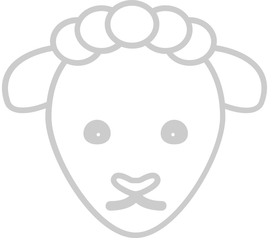 Farm animal sheep vector