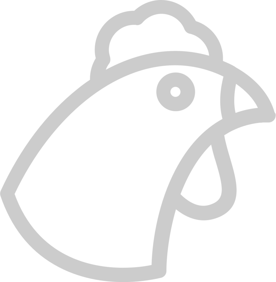 Farm animal chicken vector
