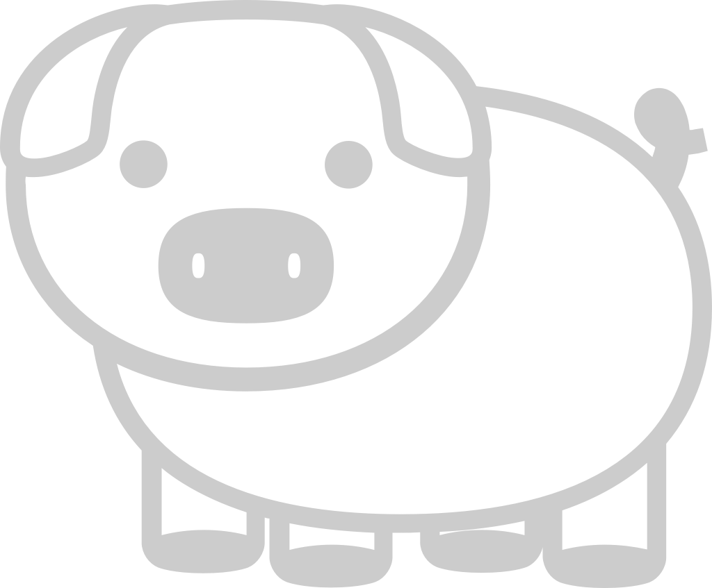 Farm animal pig vector