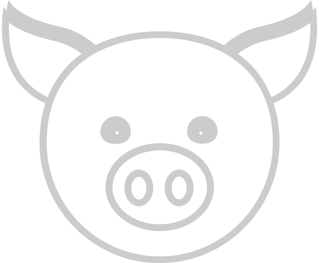 Farm animal pig vector