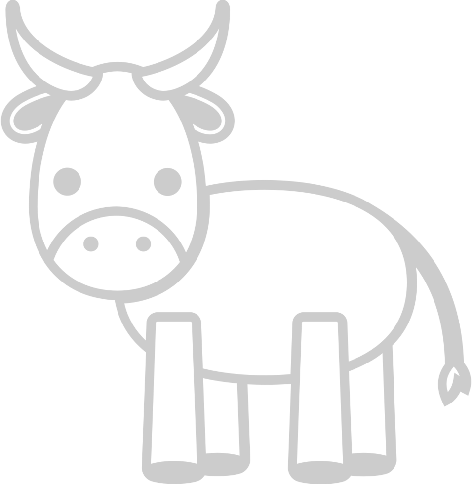 Farm animal cow vector