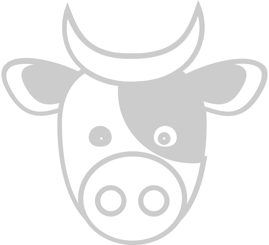 Farm animal cow vector