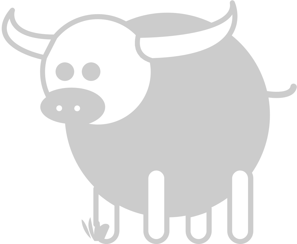 Farm animal cow vector