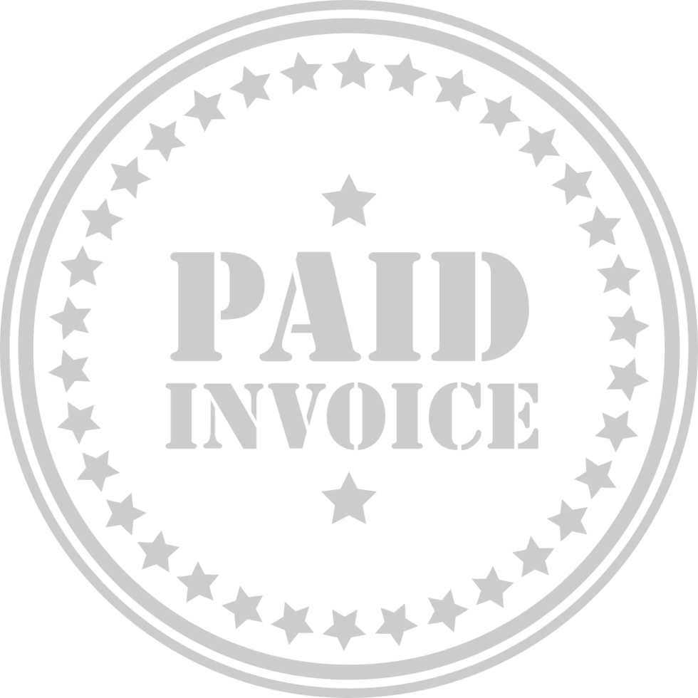 Stamp paid in full vector