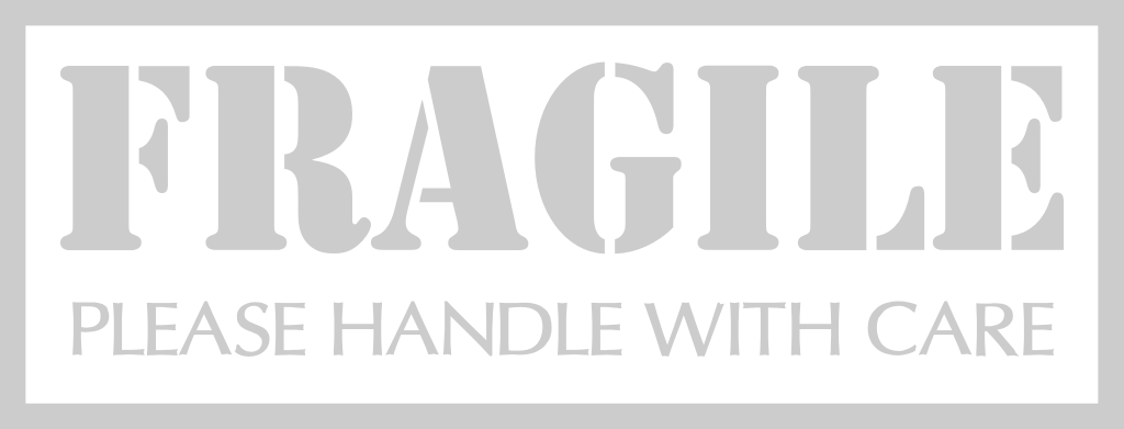 Stamp fragile vector