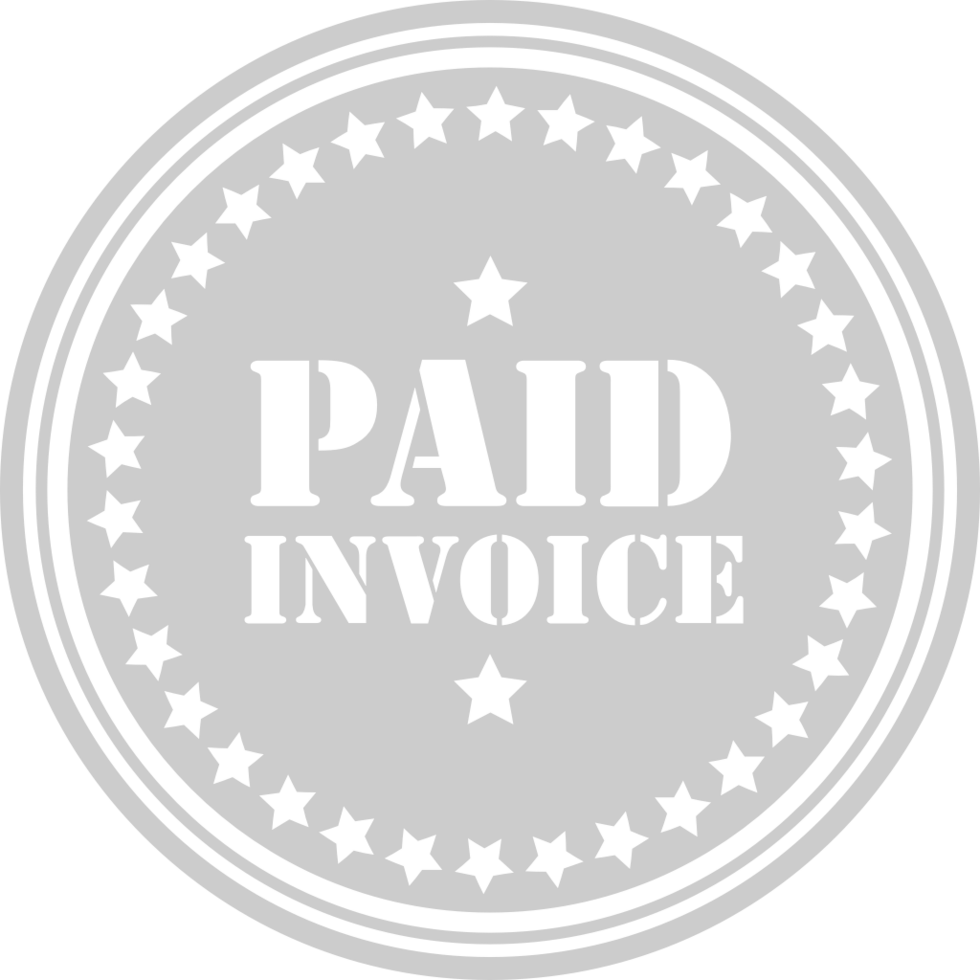 Stamp paid in full vector