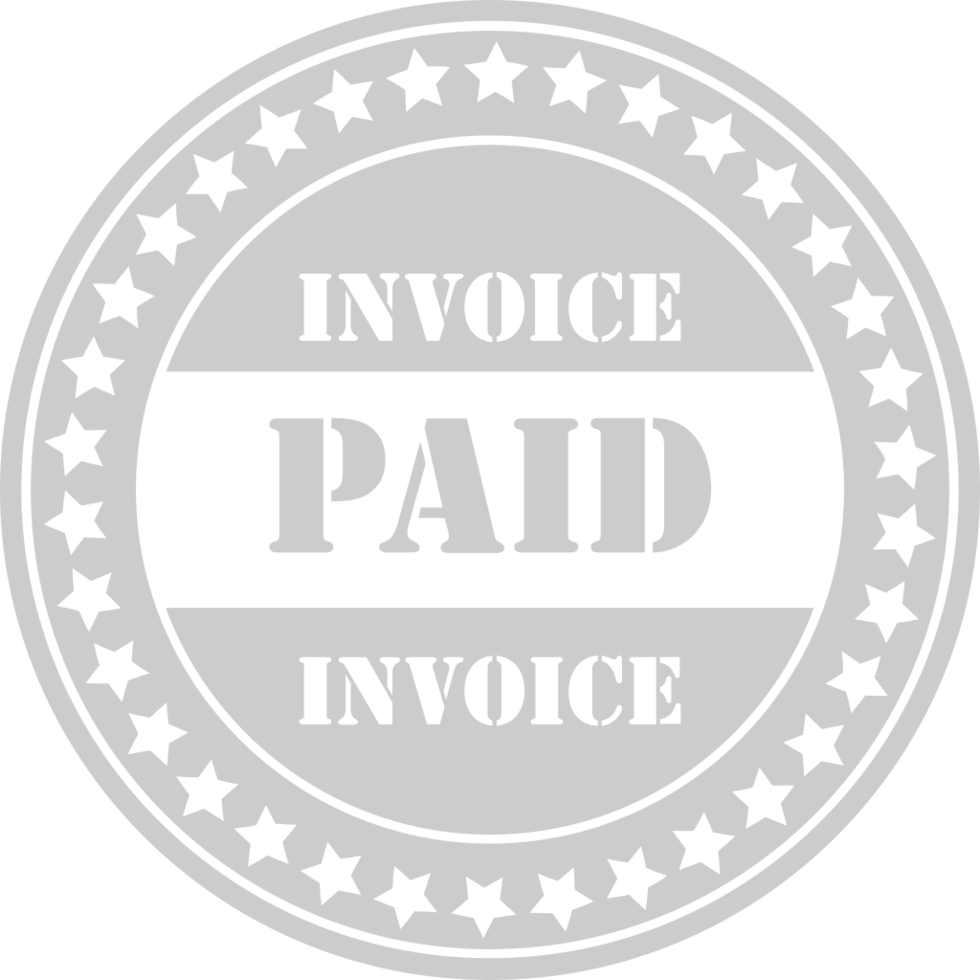 Stamp paid in full vector