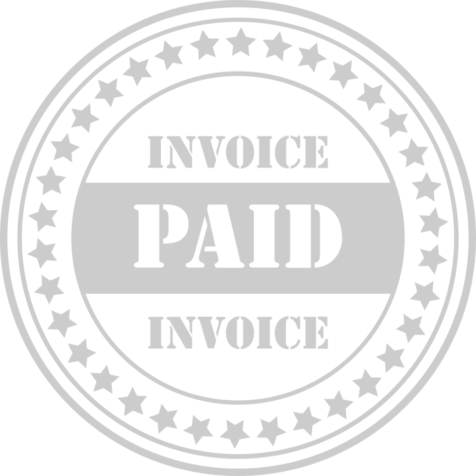 Stamp paid in full vector