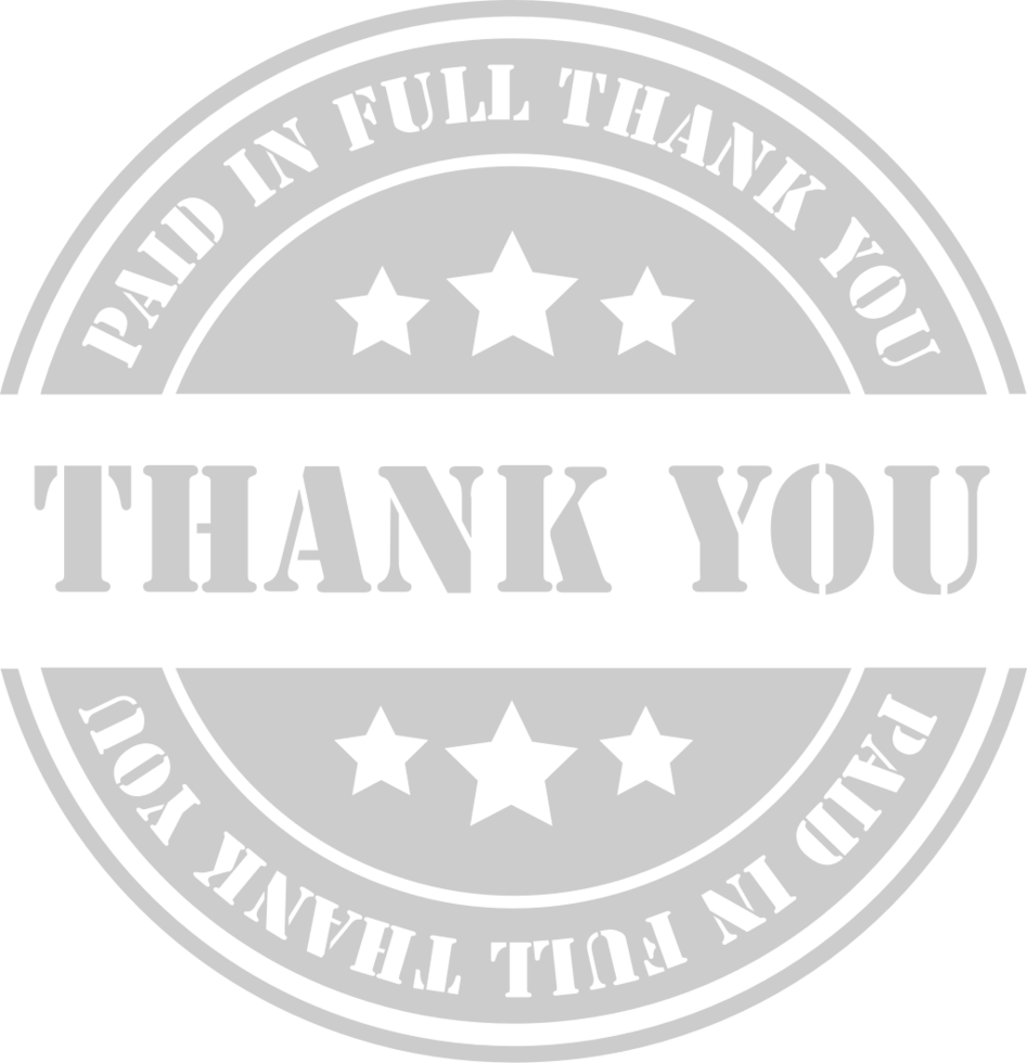 Stamp paid in full vector