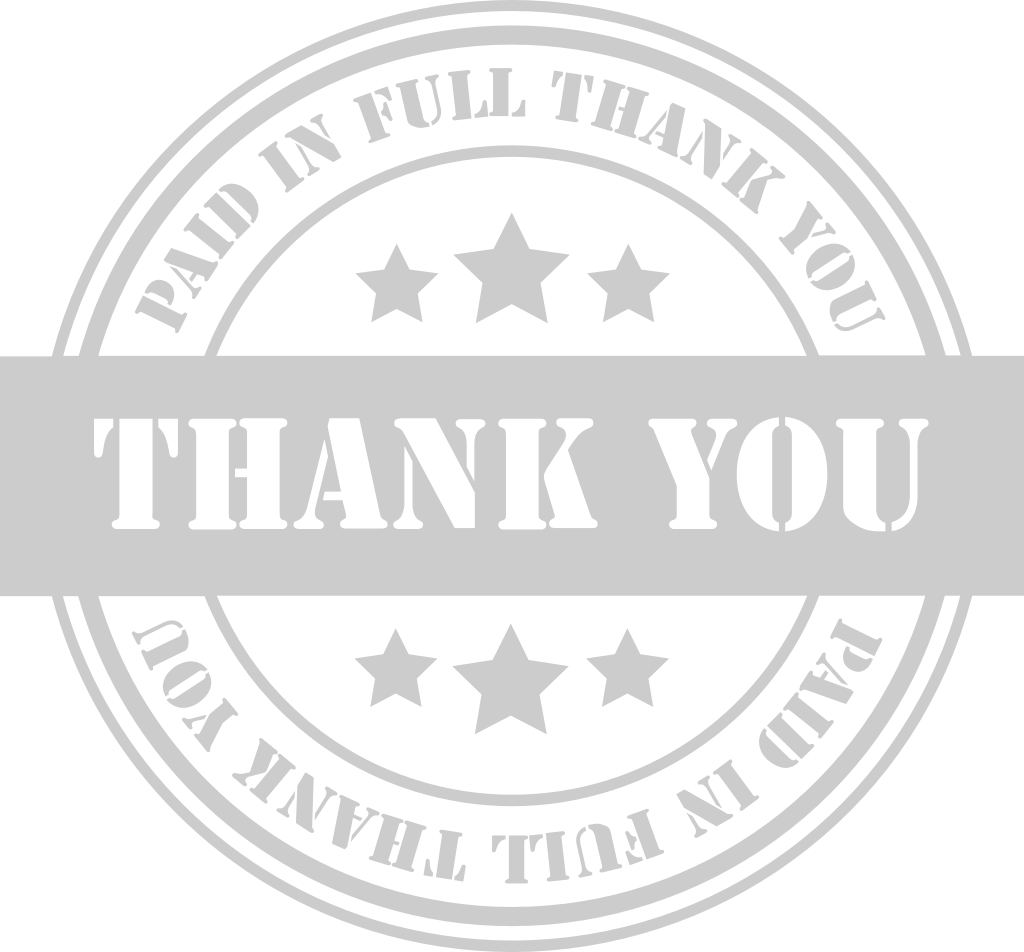 Stamp paid in full vector