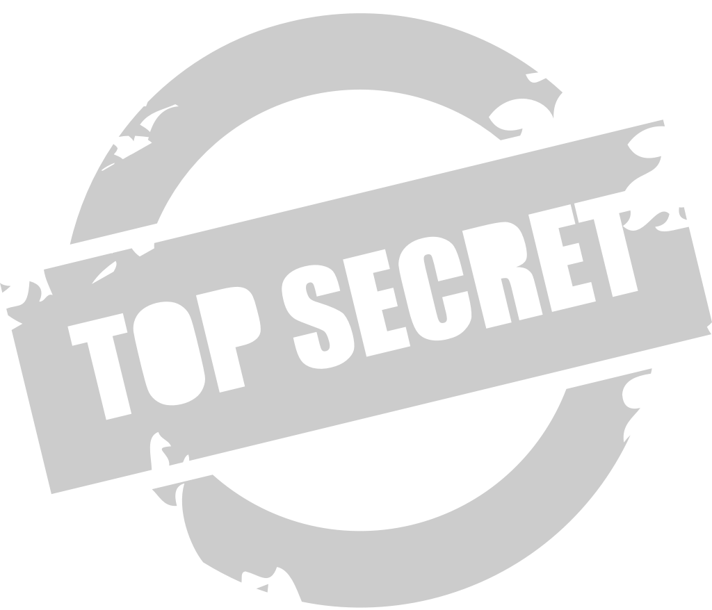 Stamp top secret vector