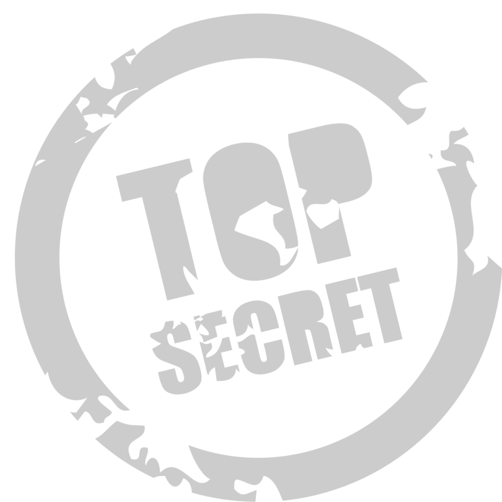 Stamp top secret vector