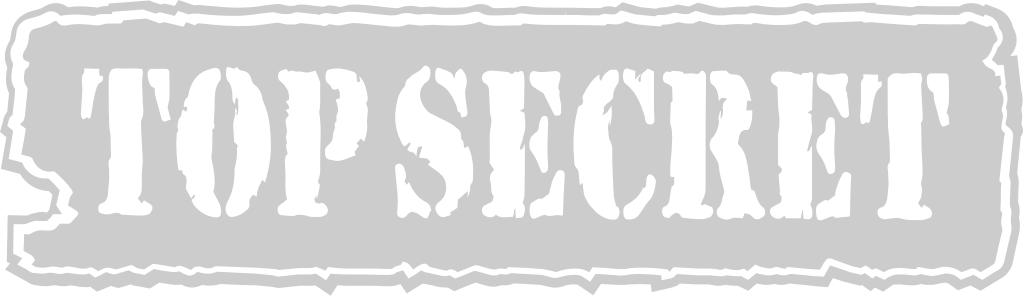 Stamp top secret vector