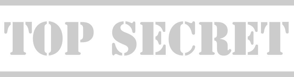 Stamp top secret vector