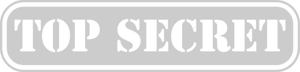 Stamp top secret vector