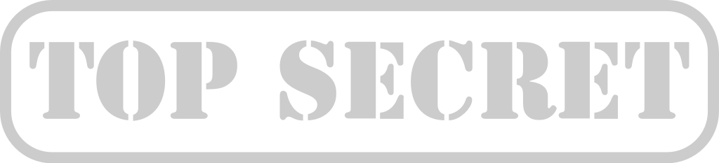 Stamp top secret vector